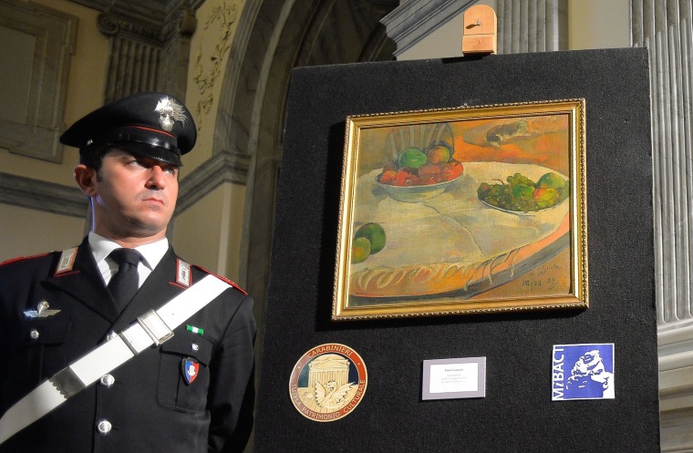 Image: ITALY-BRITAIN-FRANCE-CRIME-ART
