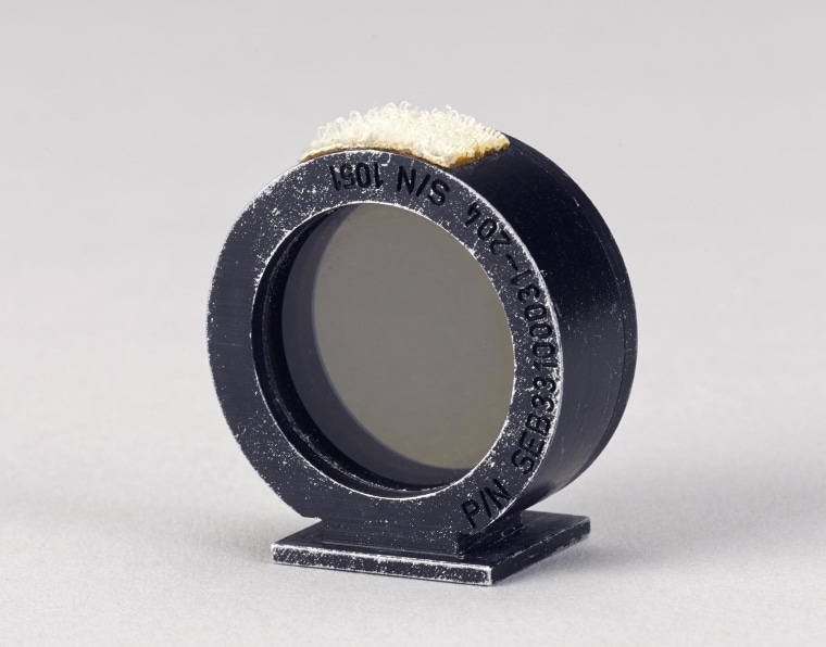 Image: Motion picture camera sight ring from Apollo 15 moon mission
