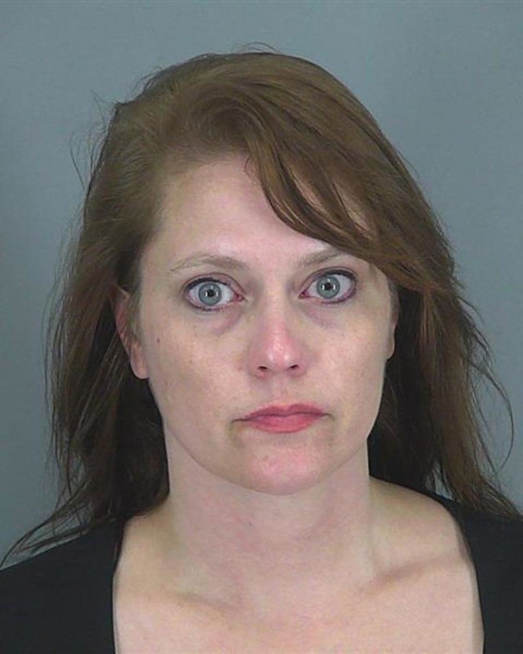 Image: Stephanie Greene, 39, of Campobello, South Carolina is pictured in this handout police booking photo
