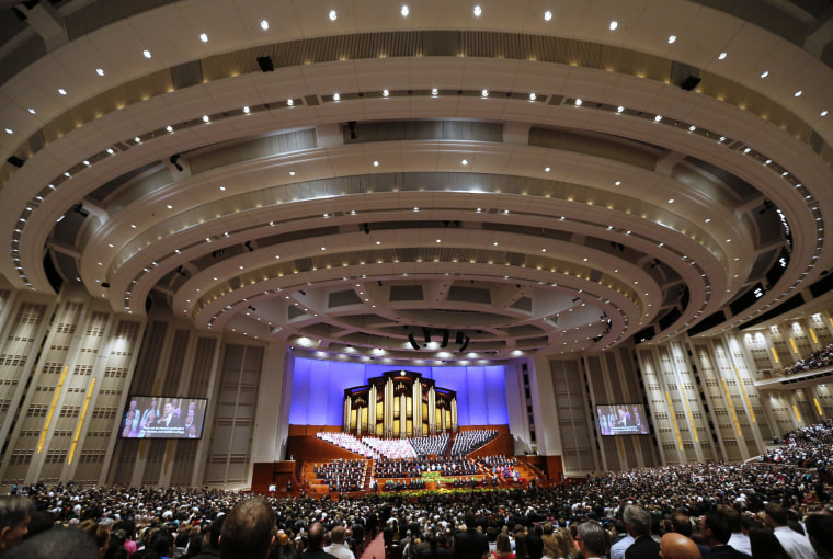 Image: Mormon Church's general conference in Salt Lake City, Utah