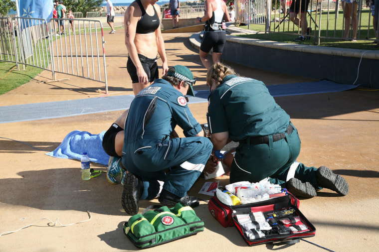 Raija Ogden was taking part in a triathlon in western Australia when she was injured in an incident involving a drone.