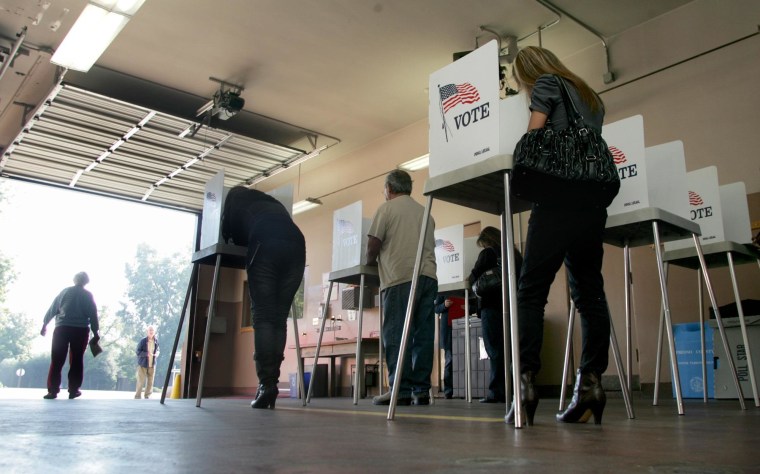 Image: voting in Fresno, Calif.