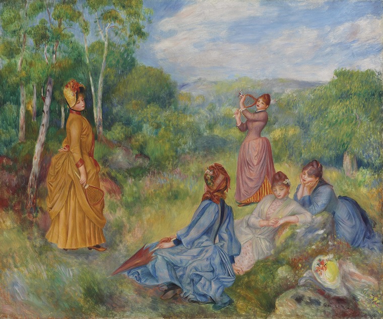 Renoir's "Girls Playing Battledore and Shuttlecock"