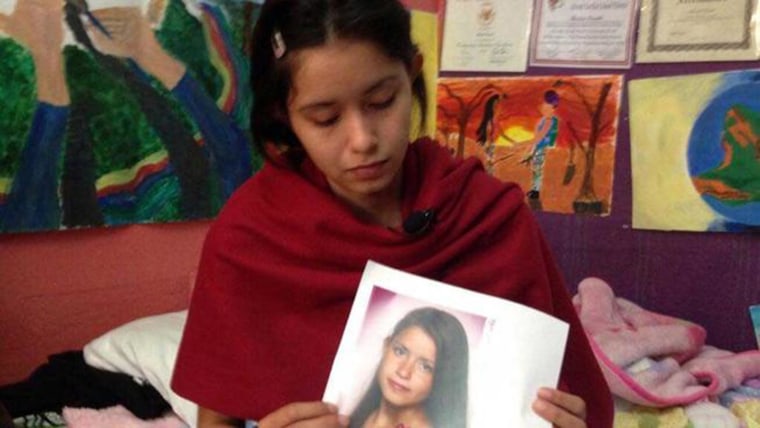 Image: Marisol Serrato spoke out Monday, April 14, 2014, and recalled the moments before her twin sister, Marisa, boarded the ill-fated bus to tour Humboldt State University.