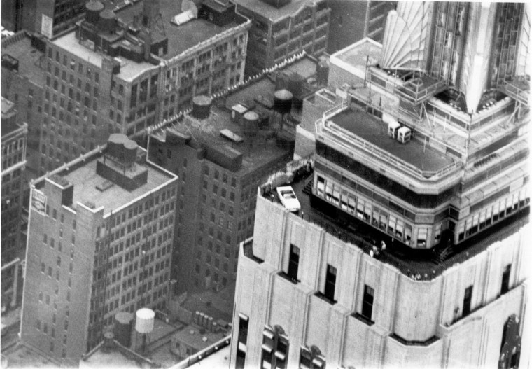 Ford Mustang atop the Empire State Building