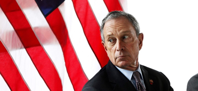 Image: File photo of New York Mayor Michael Bloomberg looking out a window in New York
