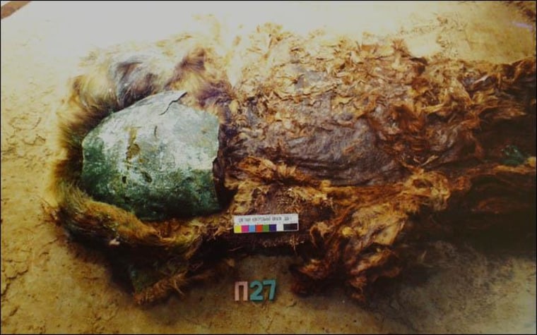Image: Copper-masked mummy