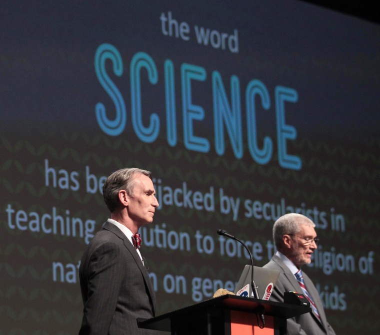 Image: Ken Ham and Bill Nye debate