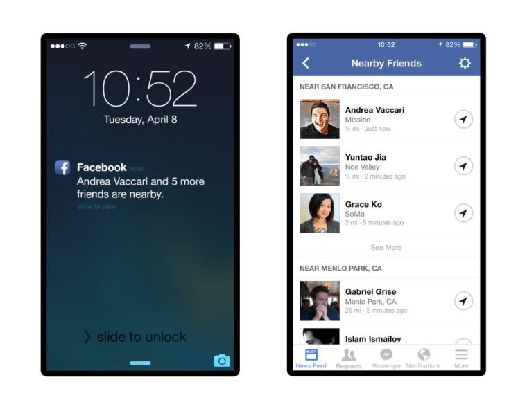 New Feature Lets Your Facebook Friends Know When You're Nearby