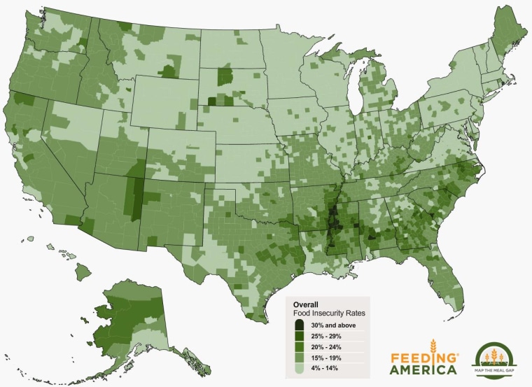 Image: Food insecurity rates