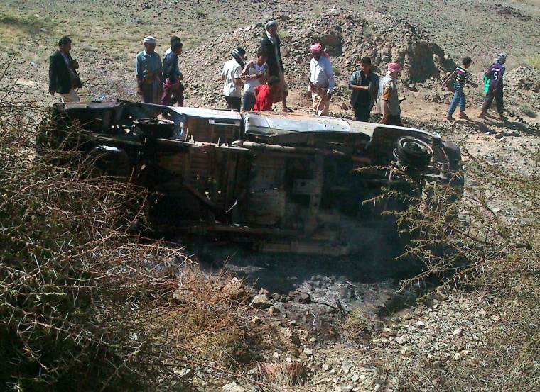 Image: Report: At least 14 killed in Yemen drone attack