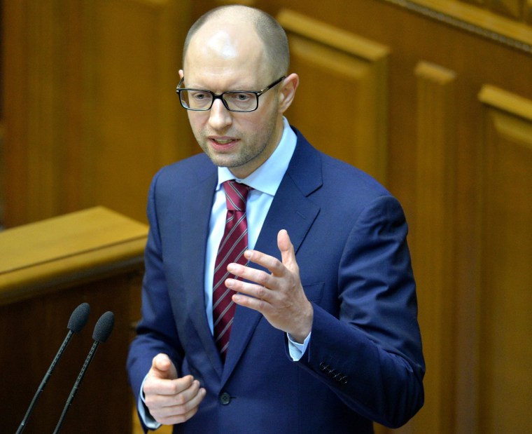 UKRAINE-UNREST-GOVERNMENT-YATSENYUK