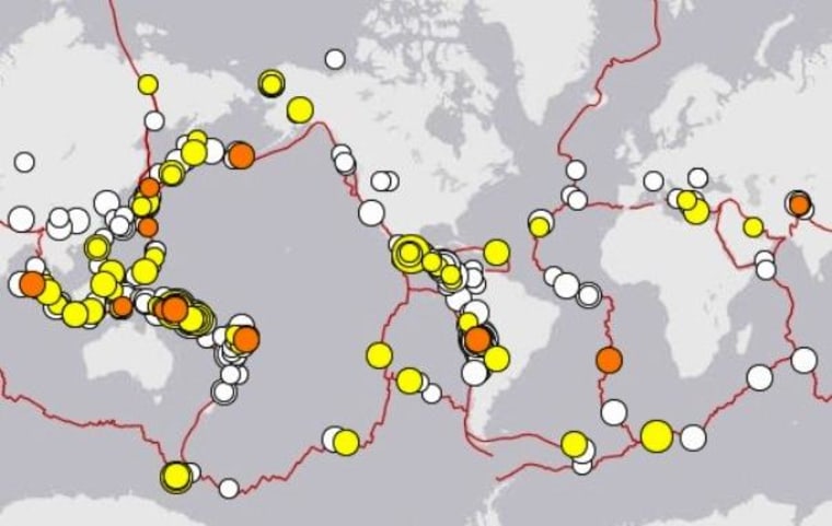 Image: Earthquakes over 30 days