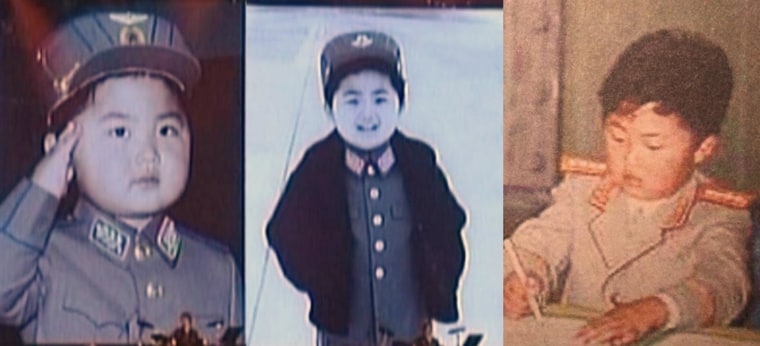 Images of Kim Jong Un as a child appeared during KCTV's broadcast of a concert by the Moranbong Band.