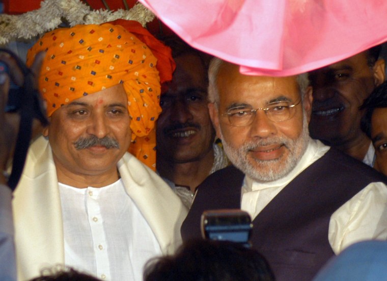 Image: Pravin Togadia and Narendra Modi in 2005