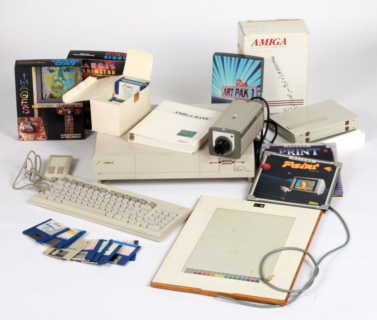 The Commodore Amiga hardware used by Andy Warhol to create his "digital experiments."