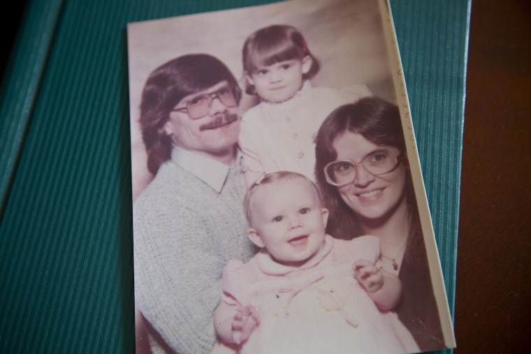 Image: David Gavitt and his family. His wife and daughter were killed in a house fire