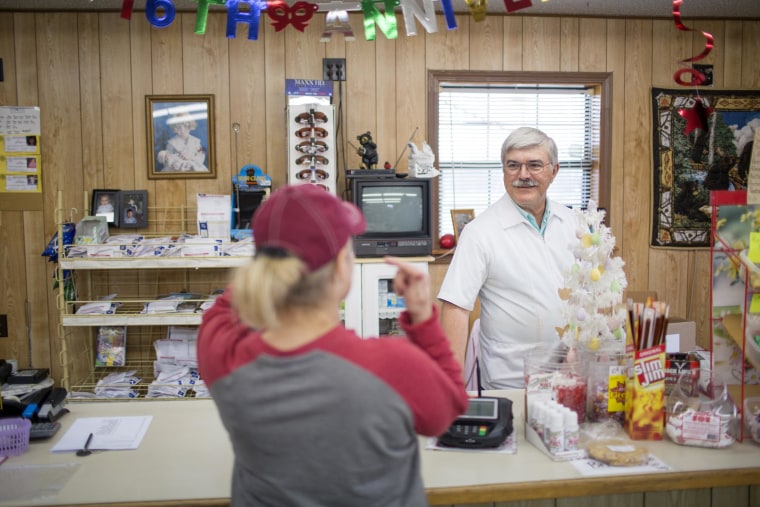 Image: Pharmacist Gary Linderman, 59, runs the remaining retail business in Picher