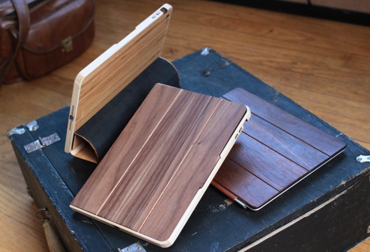 Grovemade's iPad cases are among the most carefully detailed we've seen, and the front curls back to form a stand.