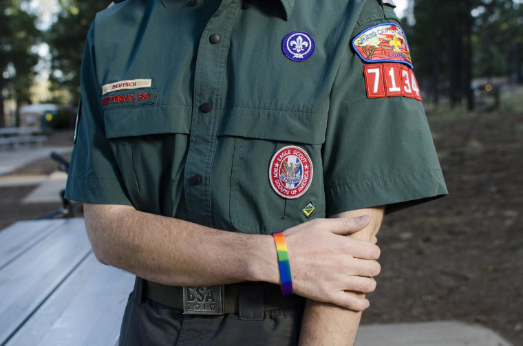 Image: Garrett Bryant in his Boy Scout uniform
