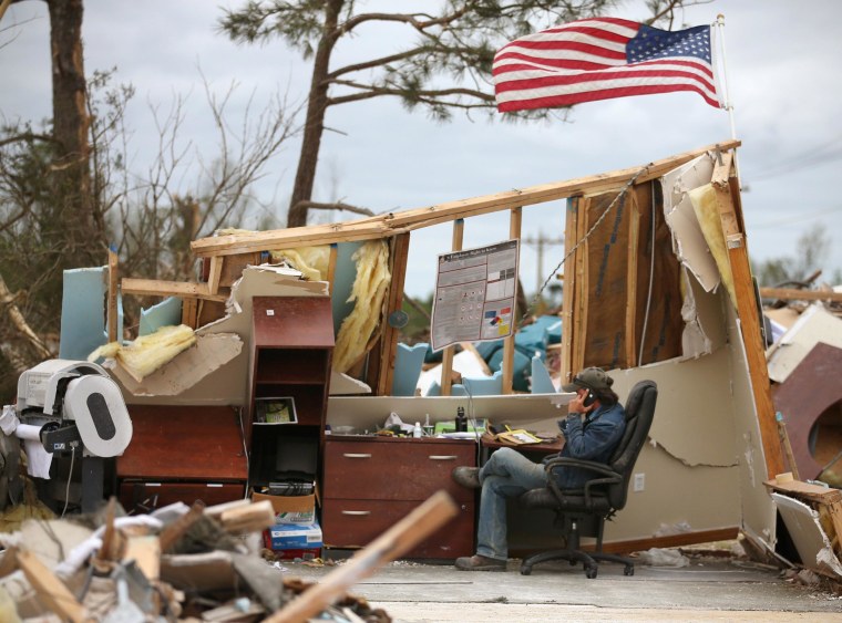 Image: Tornado-Ravaged Communities Deal With Major Devastation After Storms