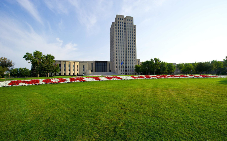 Image: The state Capitol of North Dakota at Bismarck