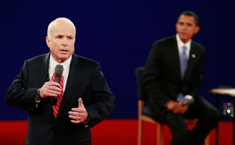 Image: McCain And Obama Spar In Second Presidential Debate