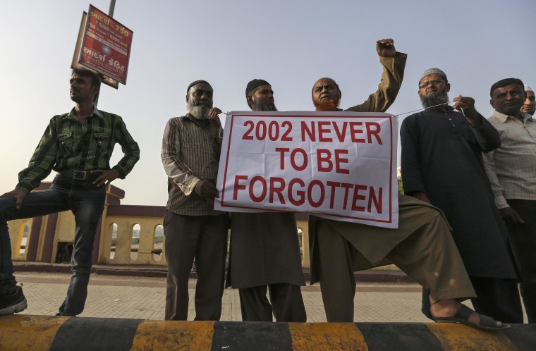 Image: Protest against the Gujarat government, in Ahmedabad