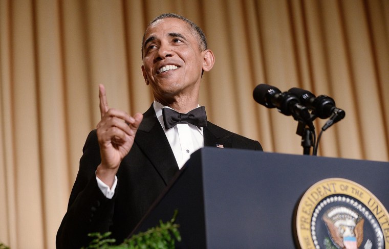 Image: President Obama attends White House Correspondent's Association Dinner - Washington