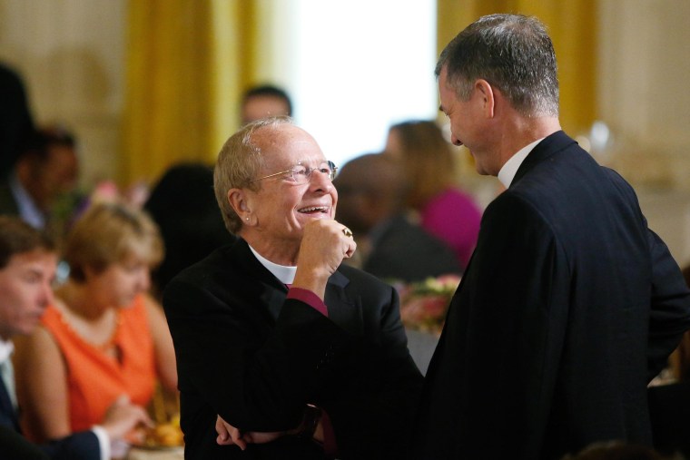 Image: Rev. Robinson attends Easter prayer breakfast in the East Room of the White House in Washington