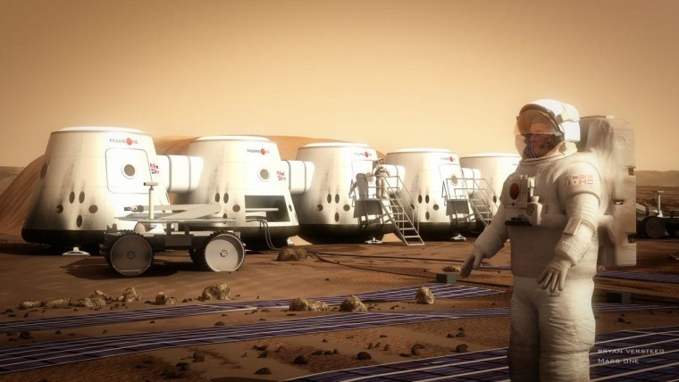 Image: Settler on Mars