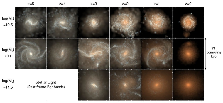 Galaxies in the simulation not only look like ones we've observed, but behave the same way over (simulated) time.