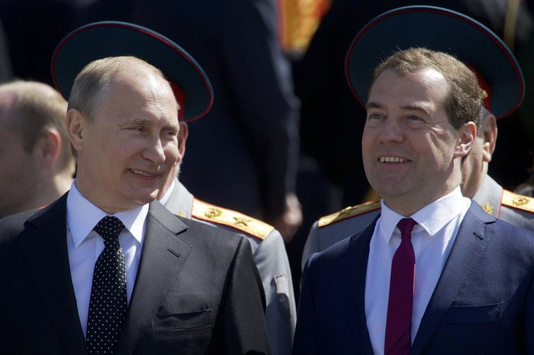 Image: Vladimir Putin, Dmitry Medvedev