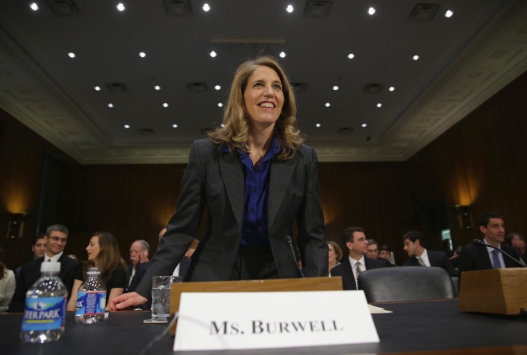 Image: Senate Health Committee Holds Confirmation Hearing For Sylvia Burwell To Lead The Health And Human Services Dept.