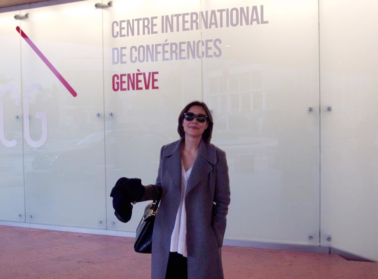 Ann Curry in Geneva during the filming of 'Twitter Diplomacy.'