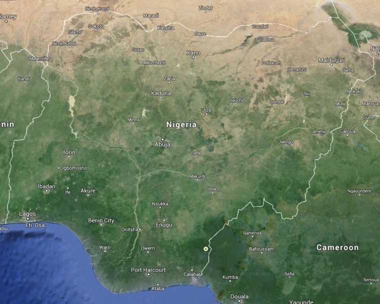 Map of Nigeria.
