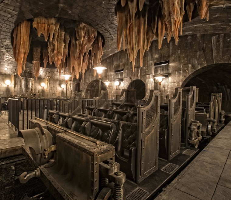 Image: The “Harry Potter and the Escape from Gringotts" ride will send you racing through a labyrinth of underground Gringotts vaults.