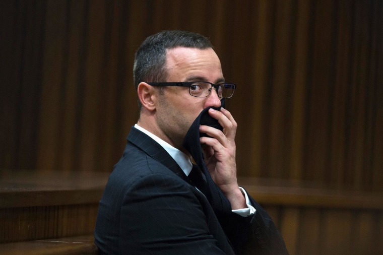 Image: Oscar Pistorius looks on during his trial at the North Gauteng High Court in Pretoria