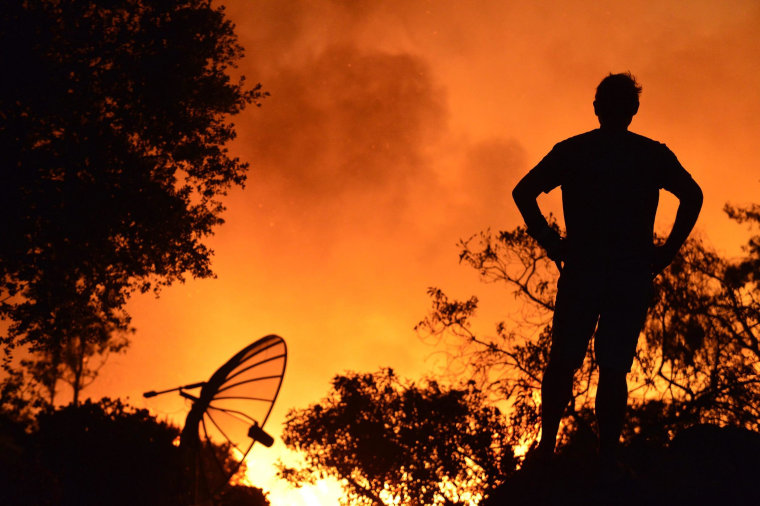 Image: Fire in San Marcos, Calif.