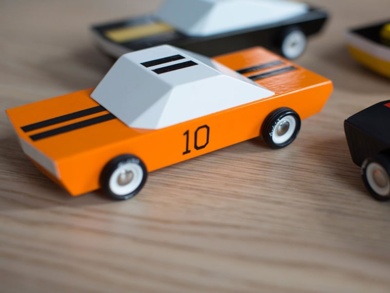 Image: MO-TO Cars crafted from beech wood and hand painted