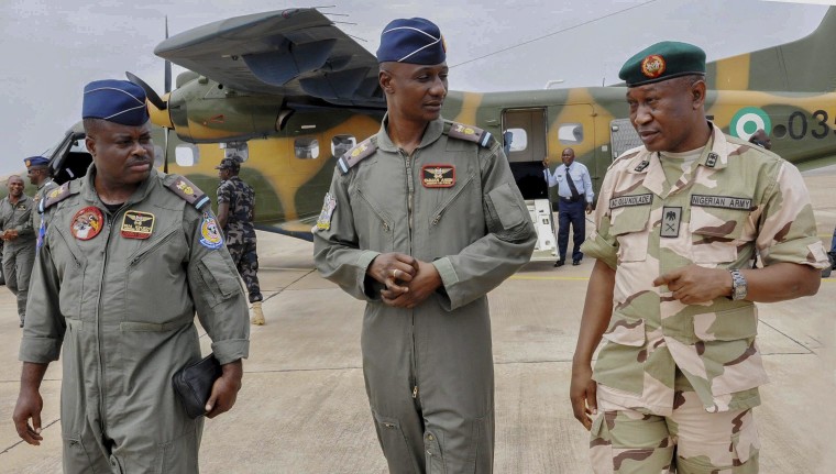 Image: Nigerian military search for Chibok girls