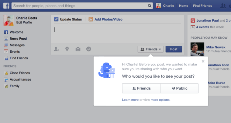 Facebook Privacy Checkup