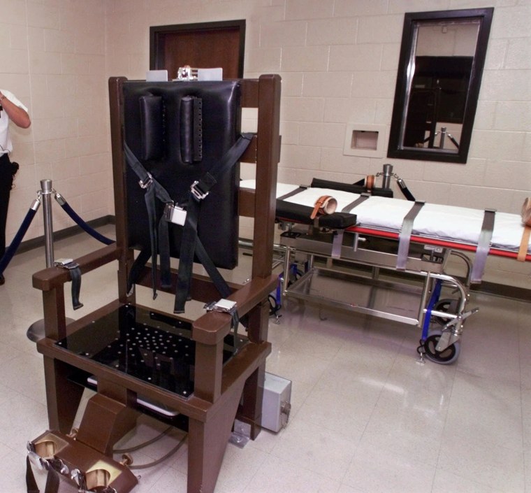 Image: The electric chair at Riverbend Maximum Security Institution in Nashville, Tenn.