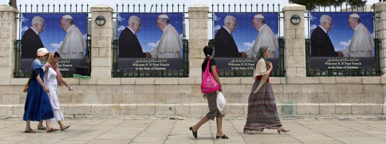 Image: Preparations for Pope Francis visit to Bethlehem