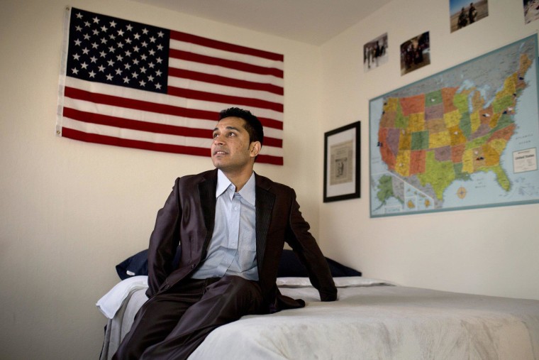 Image: Mohammad sees his bedroom for the first, after fleeing danger in Afghanistan to resettle in the U.S.