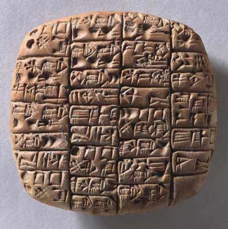 This cuneiform text dates back to the 6th year of prince Lugalanda who ruled about 2370 B.C. in southern Mesopotamia. It is an administrative document concerning deliveries of three sorts of beer to different recipients (to the palace and to a temple for offerings) and gives the exact quantities of barley and other ingredients used in brewing.