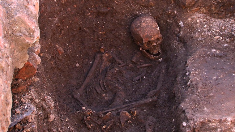 The remains of King Richard III were unearthed in a parking lot in the city of Leicester.