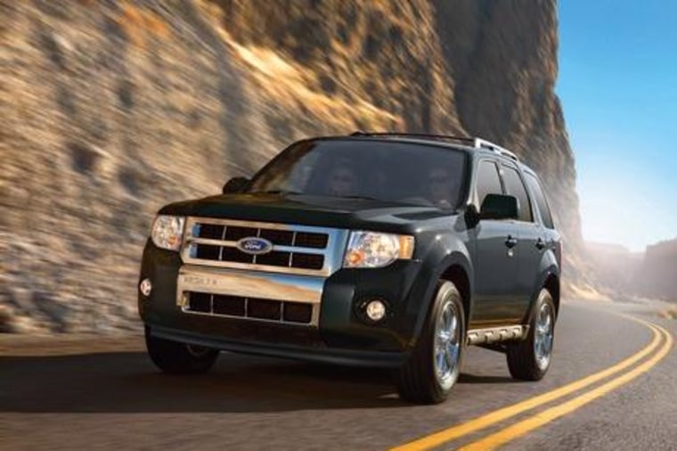 Ford has recalled 1.1 million cars in North America including the Ford Escape (shown) and Mercury Mariner from years 2008-2011.