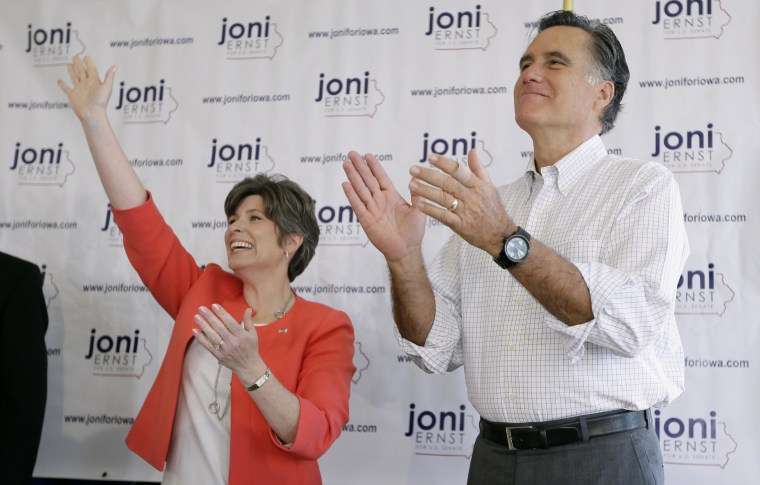 Image: Mitt Romney, Joni Ernst