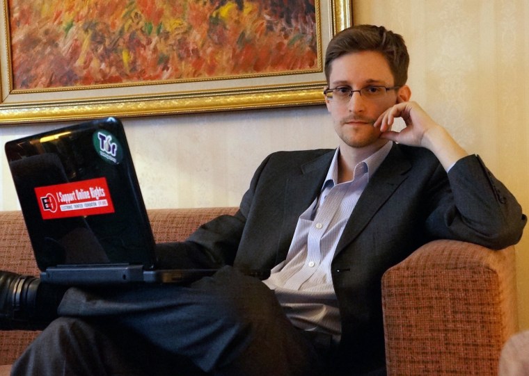 Image: Edward Snowden Gives First Interview In Russia